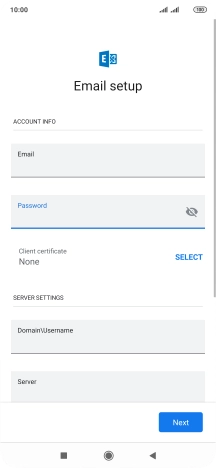 Press SELECT and follow the instructions on the screen to install the required certificate.