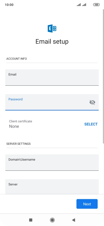 Press SELECT and follow the instructions on the screen to install the required certificate.