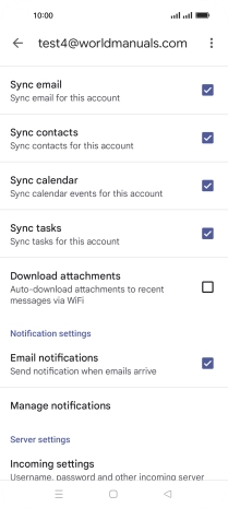 Press the field next to 