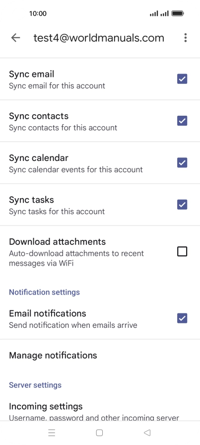 Press the field next to 