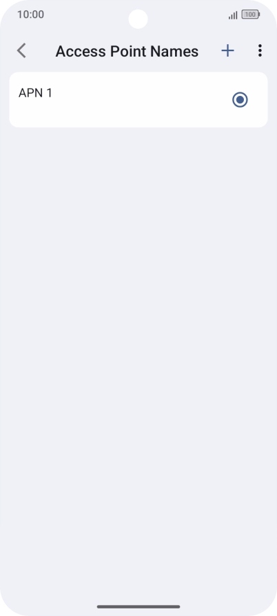 Press the new data connection icon. Press the new data connection icon.