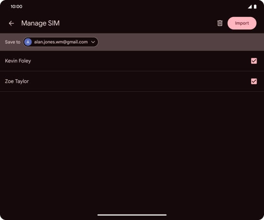 Press the drop down list next to 