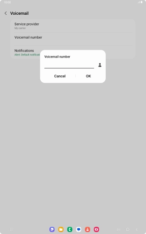 Key in +447836121121 and press OK.