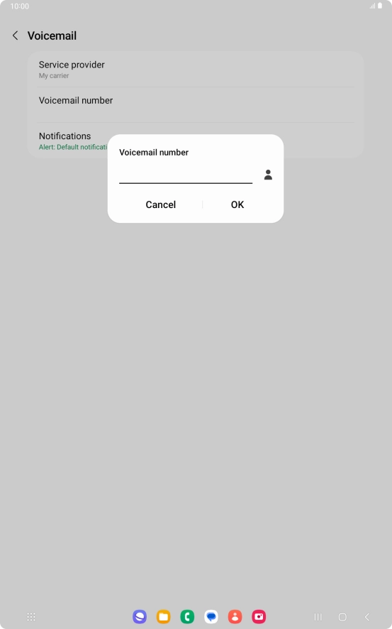 Key in +447836121121 and press OK.