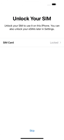 Press SIM Card. Press SIM Card.
