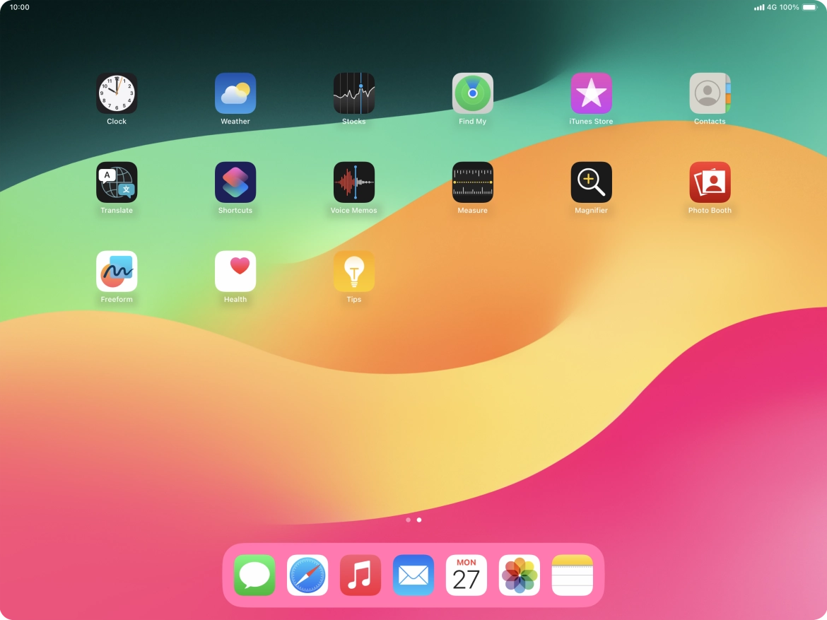 Open the required application.