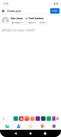 Press the text input field.