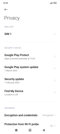 Press the required SIM.