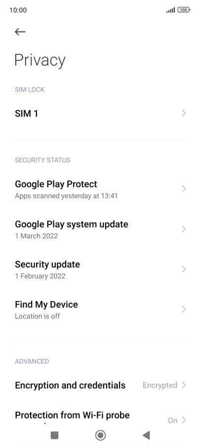Press the required SIM.