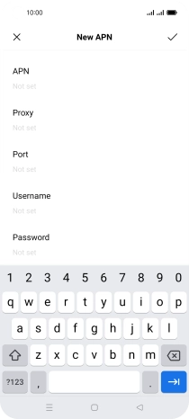 Key in wap and press the confirm icon.