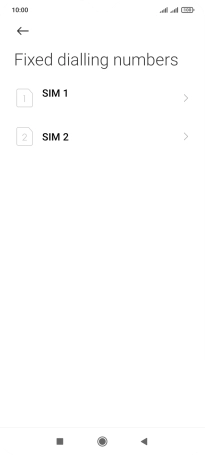 Press the required SIM. Press the required SIM.