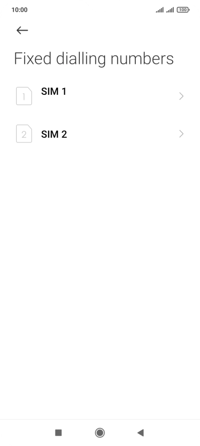 Press the required SIM. Press the required SIM.