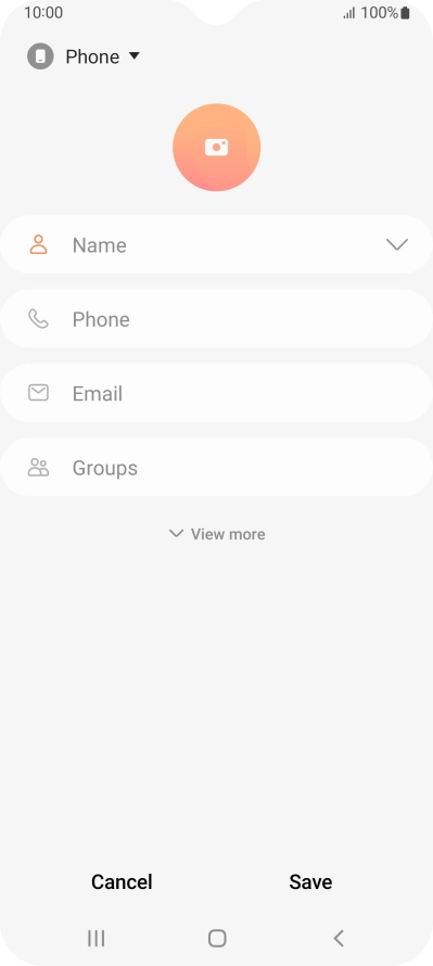 Press the address book drop down list.