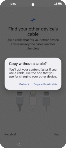 Press Copy without cable.