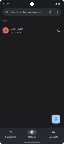 Press and hold the required contact.