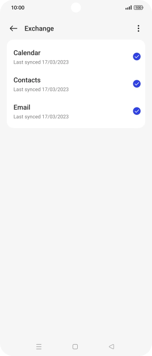 Press the menu icon.