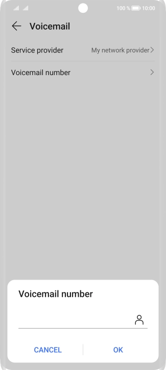 Key in +447836121121 and press OK.