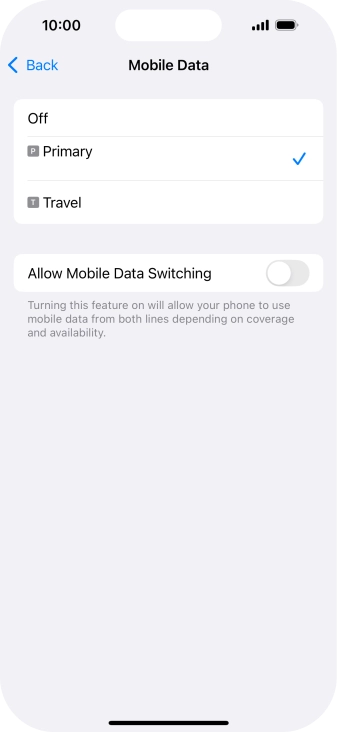Press the required price plan. Press the required price plan.