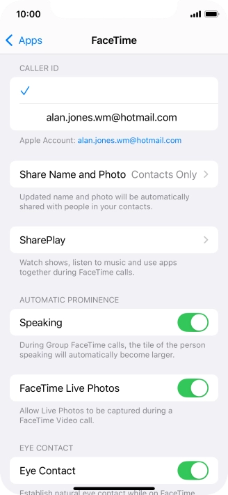 Press SharePlay. Press SharePlay.