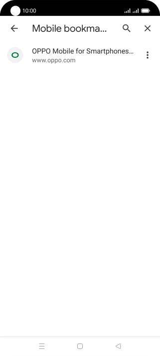 Press the required bookmark.