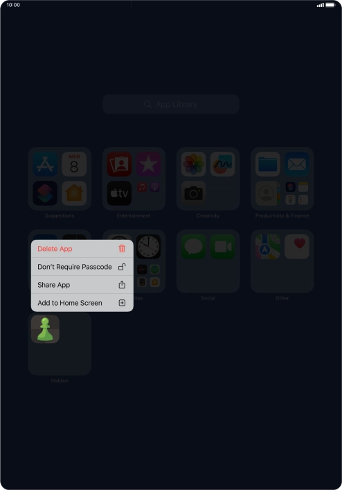 Press Don't Require Passcode.