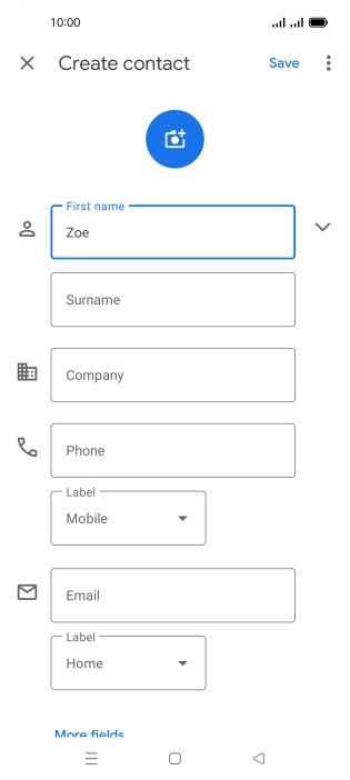 Press Surname and key in the required last name.