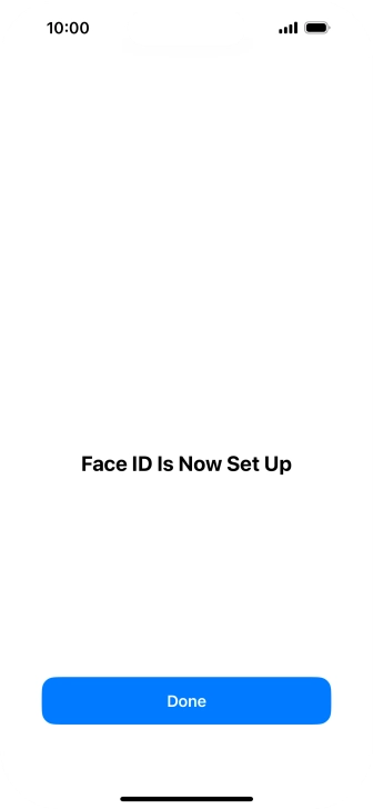 Press Done. If you haven't previously selected a phone lock code, key in a code of your own choice twice.