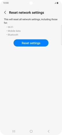 Press Reset settings.