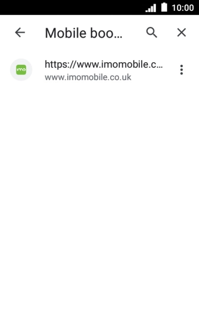 Press the required bookmark.