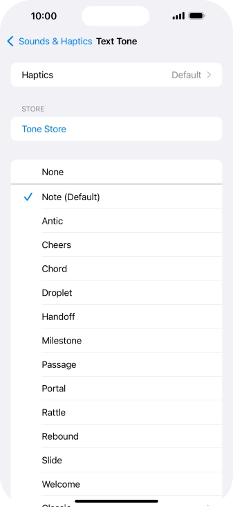 Press the required message tones to hear them. Press the required message tones to hear them.
