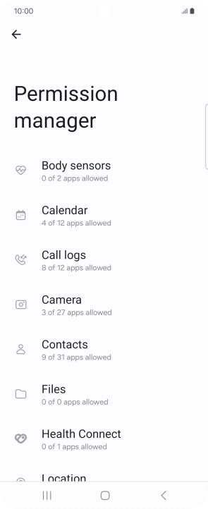 Press the required phone function.