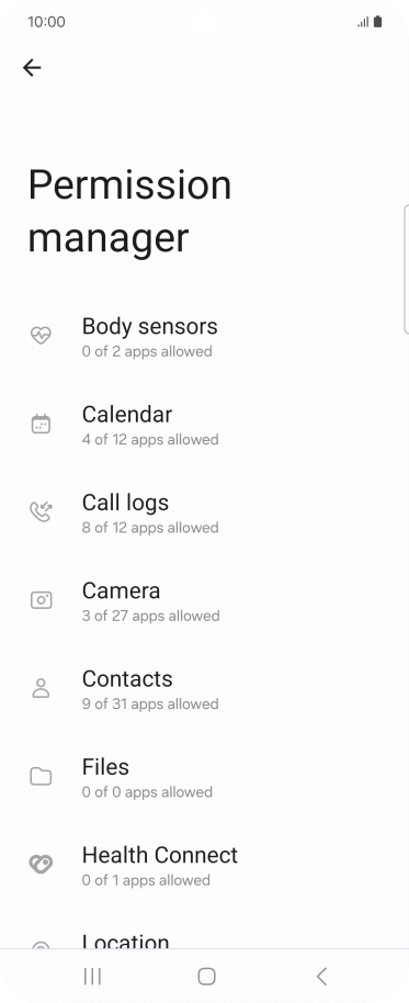 Press the required phone function.
