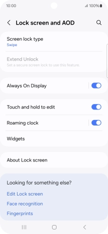 Press Screen lock type.