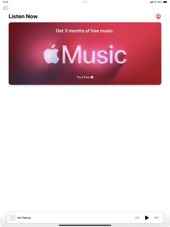 Slide your finger right starting from the left side of the screen.