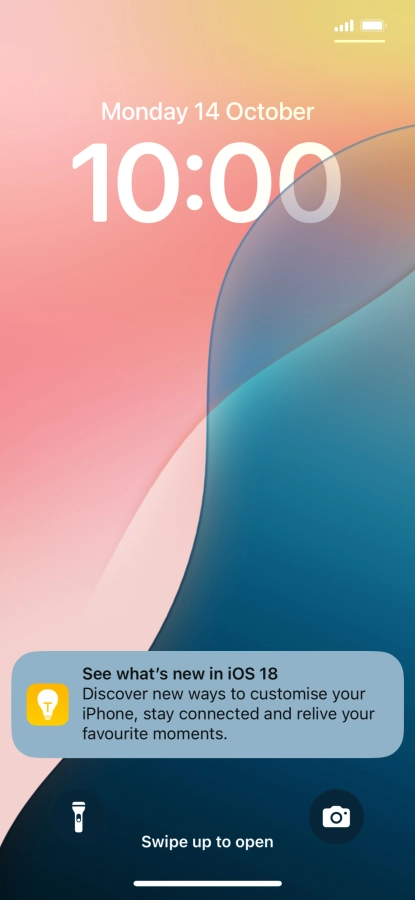 Press the required notification and follow the instructions on the screen to use the selected function.