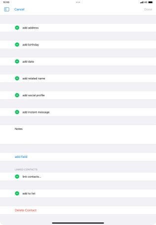 Press link contacts....