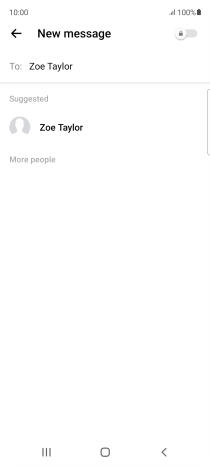 Press the required contact.