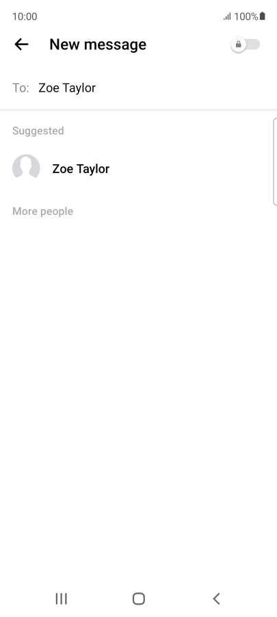 Press the required contact.