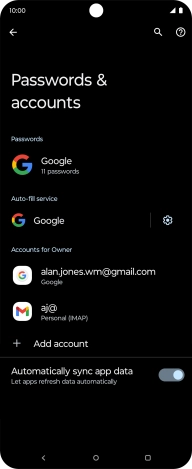 Press the Home key to return to the home screen.