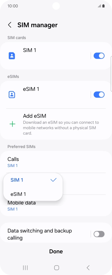 Press the required price plan.