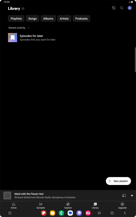 Press the drop down list.