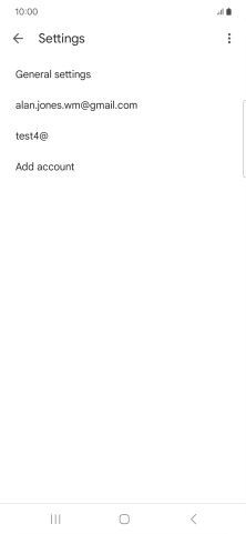 Press the required email account.