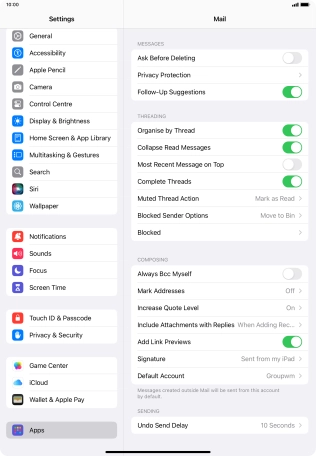 Press Default Account. Press Default Account.