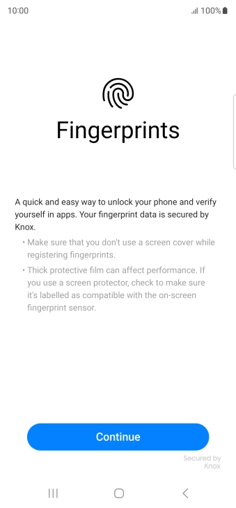 Press Continue. Press Continue.