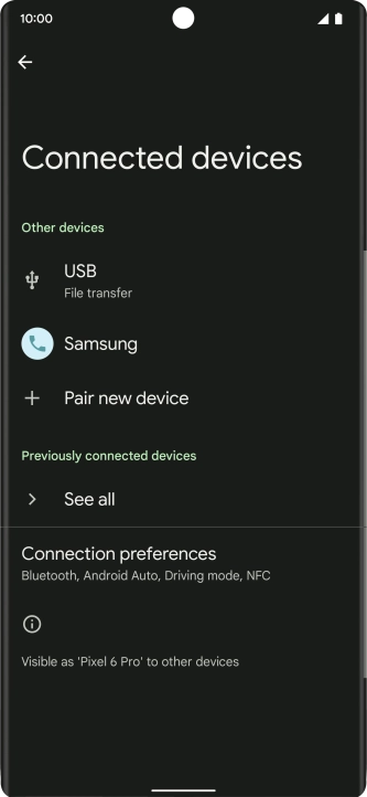Slide your finger upwards starting from the bottom of the screen to return to the home screen.