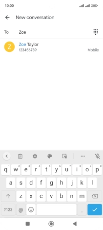 Press the required contact.