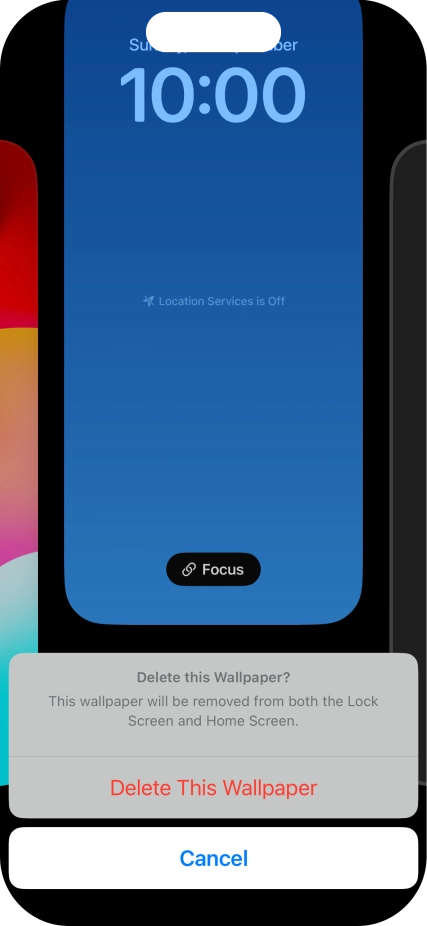 Press Delete This Wallpaper.