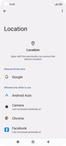 Press the required app.