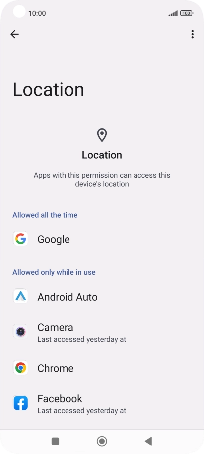 Press the required app.