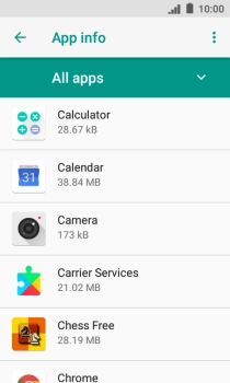 Press the required app.